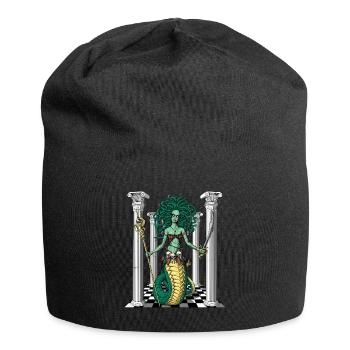 Medusa Gorgon Göttin - Jersey-Beanie - Schwarz - Vorne