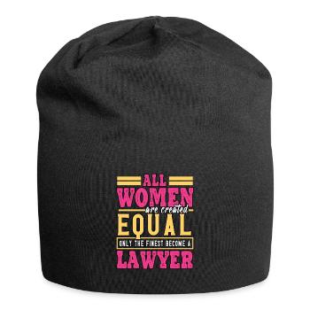 avocat juriste juge profession drôle tribunal - Bonnet en jersey - noir - Devant
