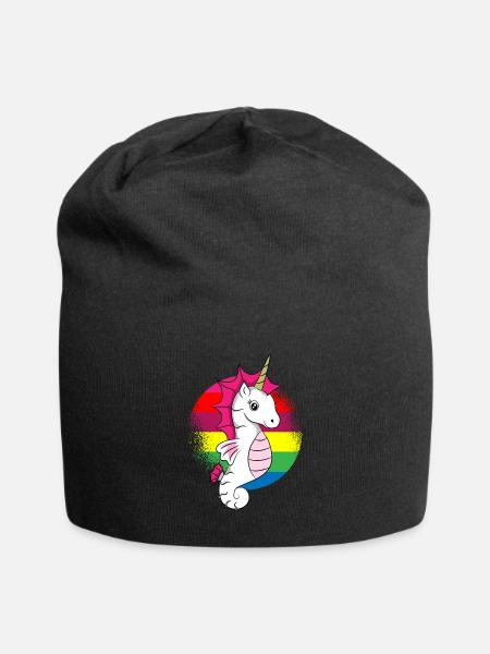 Seahorse bunt by The Manzanita`s - Jersey-Beanie - Schwarz