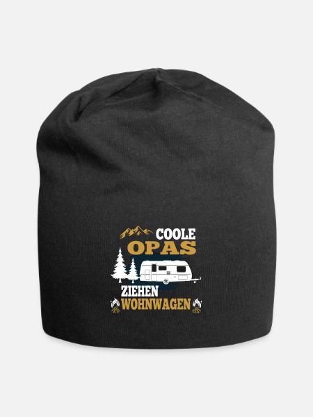 Coole Opas ziehen Wohnwagen Camping Shirt - Jersey-Beanie - Schwarz
