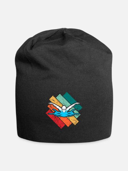Schwimmen - Jersey-Beanie - Schwarz