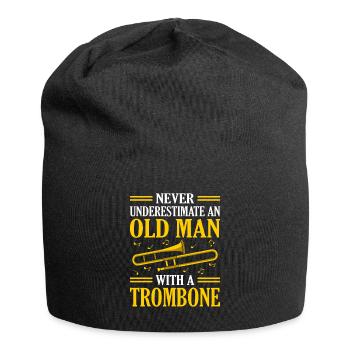 Posaune Trombone - Jersey-Beanie - Schwarz - Vorne