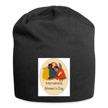 International Womes Day - Bonnet en jersey - noir - Devant