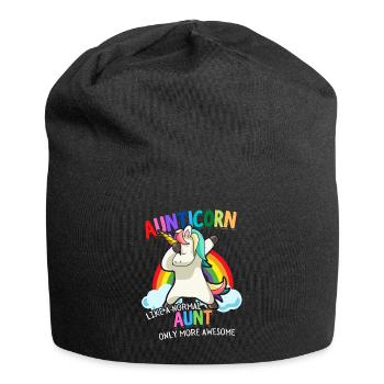 Aunticorn Aunt Dabbendes Unicorn Dabbing Unicorn - Jersey Beanie - black - Front