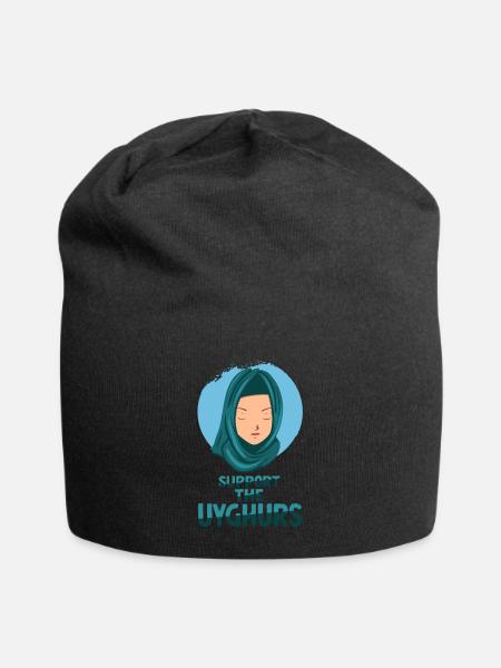 Support The Uyghurs China Uighur Uigurs - Bonnet en jersey - noir