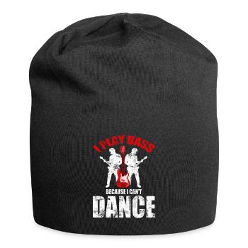 Bass Gitarrist Bassist Bass Spieler - Jersey-Beanie - Schwarz - Vorne
