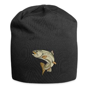 Pêche à la truite sur la rivière ou lac Angel Sport - Bonnet en jersey - noir - Devant
