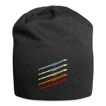 Flûte transversale Flûte latérale soufflée - Bonnet en jersey - noir - Devant