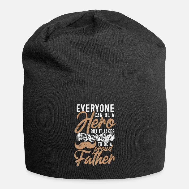 Vatertag - Jersey-Beanie - Schwarz