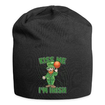 Kiss Me Im Irish Basketball Player Kiss me Im - Jersey-Beanie - Schwarz - Vorne