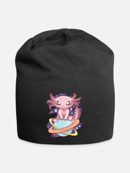Space Axolotl Kawaii Pastel Goth, Japan Anime - Jersey-Beanie - Schwarz