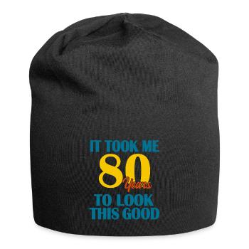 80th Birthday - Jersey Beanie - black - Front