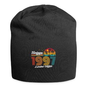 Vintage 1997 97 Anniversaire Rétro Millésime cadeau - Bonnet en jersey - noir - Devant