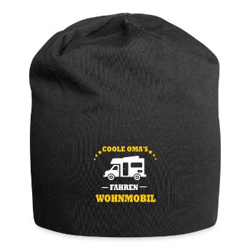Coole Omas fahren Wohnmobil lustiges Geschenk Oma - Jersey-Beanie - Schwarz - Vorne