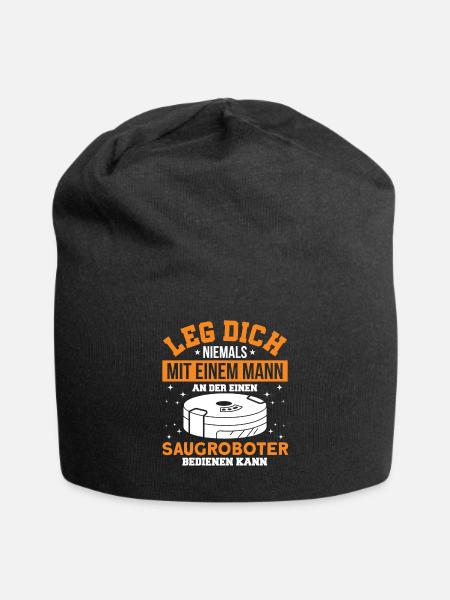 Reinigungskraft Saugroboter Putzkraft Geschenk - Jersey-Beanie - Schwarz