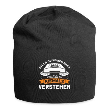 Putzkraft Hausfrau Saugroboter Geschenk - Jersey-Beanie - Schwarz - Vorne