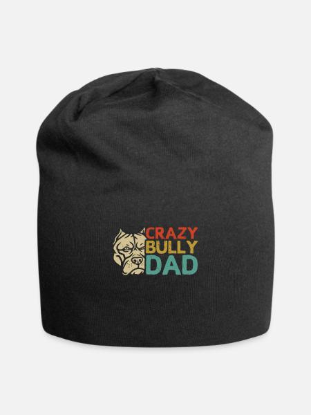 Bully Dad American Bully Dog Owner Gift - Jersey Beanie - black