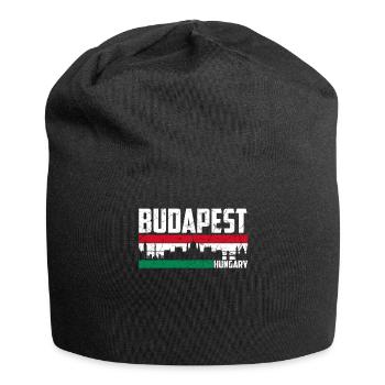 Ville natale de la Hongrie d'horizon de Budapest - Bonnet en jersey - noir - Devant