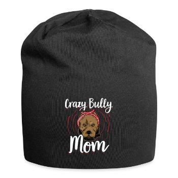 Cadeau de propriétaire de chien American Bully Mom - Bonnet en jersey - noir - Devant