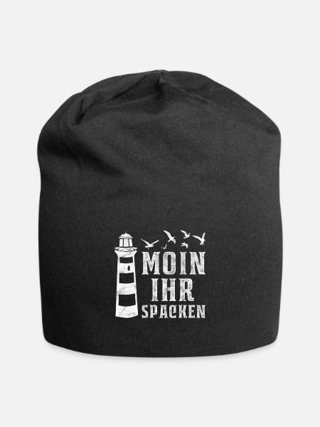 Moin Ihr Spacken - Jersey-Beanie - Schwarz