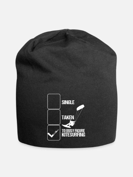 Kitesurfer Kiteboard kite surfeur windsurfer Kitesurf - Bonnet en jersey - noir