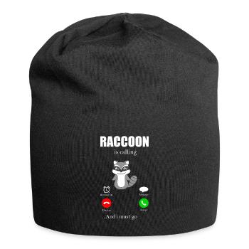 raccoon - Jersey Beanie - black - Front