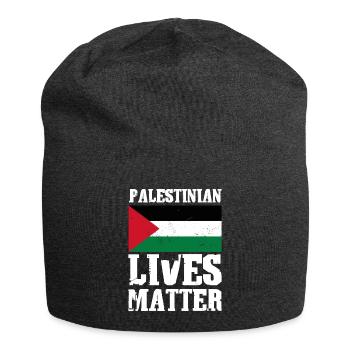 Palestinian Lives Matter - Bonnet en jersey - charbon - Devant