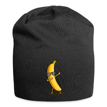 Dabbing yellow banana Dab funny dancing fruit - Jersey Beanie - black - Front