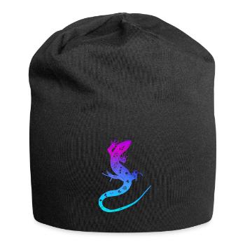 Lizard Lizard Gecko Reptile Iguana Salamander - Jersey Beanie - black - Front