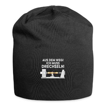 Drechsler Drechseln Drechselbank Drechsel - Jersey-Beanie - Schwarz - Vorne