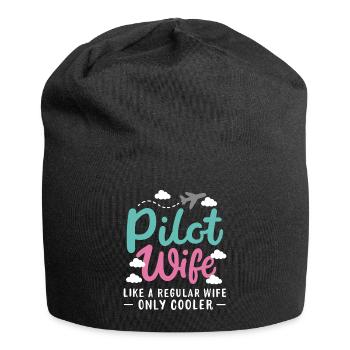 Pilote Femme Aviation Aviation - Bonnet en jersey - noir - Devant