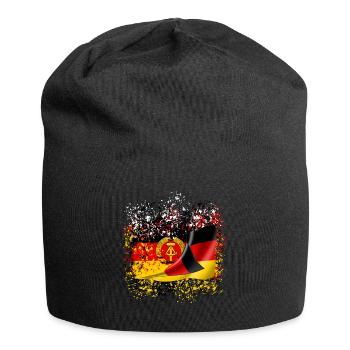 DDR Deutsche Freundschaft Ossi Freunde Nostalgie - Jersey-Beanie - Schwarz - Vorne
