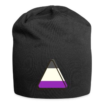 Triangle asexuel - Bonnet en jersey - noir - Devant