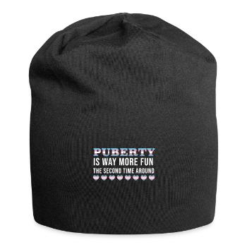 Transgender Genderqueer Trans - Jersey Beanie - black - Front