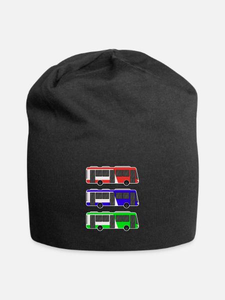 Bus - Jersey-Beanie - Schwarz