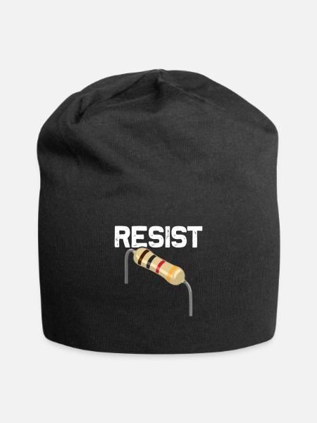 Drôle d’électricien jeu de mots - Bonnet en jersey - noir