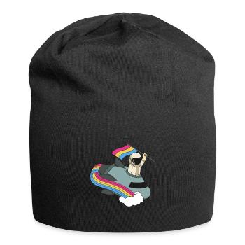 Pansexuel LGBT Queer Astronaut - Bonnet en jersey - noir - Devant