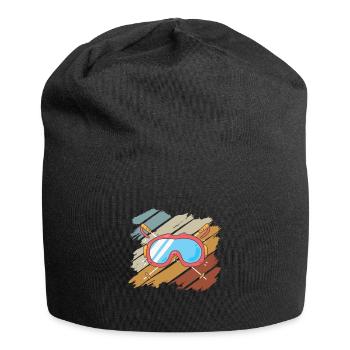 Faire du ski - Bonnet en jersey - noir - Devant