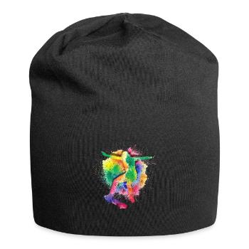 Skateboard Tshirt Skater Sk8 Sk8er Halfpipe Flip - Jersey Beanie - black - Front