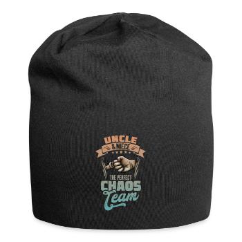 Uncle & niece the perfect chaos team - Jersey-Beanie - Schwarz - Vorne