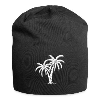 Palme - Jersey-Beanie - Schwarz - Vorne