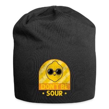 Citron Soyez pas amers citrons - Bonnet en jersey - noir - Devant