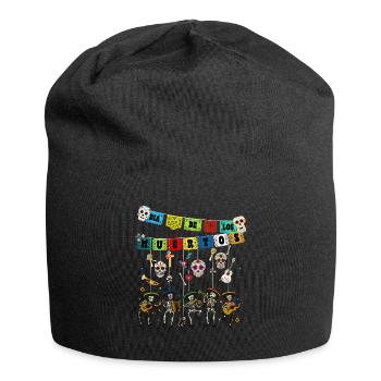 Dia De los Muertos Day of the Dead Funny Skull - Jersey-Beanie - Schwarz - Vorne