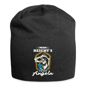 Mir reichts Ich geh angeln Vintage - Jersey-Beanie - Schwarz - Vorne