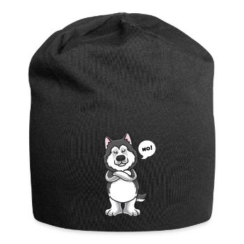 Stupide Alaskan Malamute chien drôle propriétaire de chien - Bonnet en jersey - noir - Devant