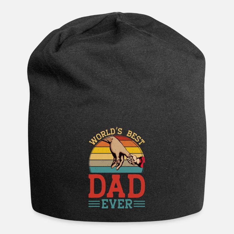 WORLDS BEST DAD EVER - Jersey-Beanie - Schwarz