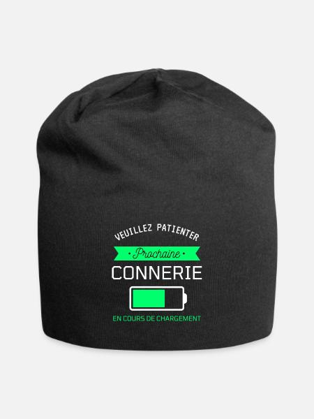 PROCHAINE CONNERIE cadeau humour - Bonnet en jersey - noir