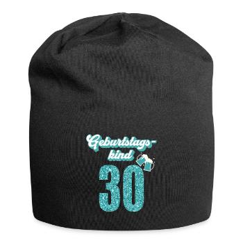 30. Geburtstag 30 Jahre 30er Geburtstagskind - Jersey-Beanie - Schwarz - Vorne