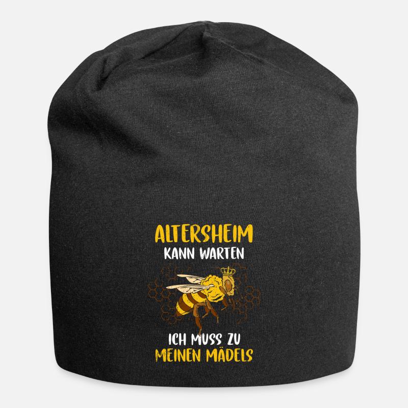 Imker - Jersey-Beanie - Schwarz