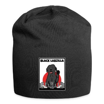 Schwarz labzilla | Funny Lab Labrador Retriever - Bonnet en jersey - noir - Devant